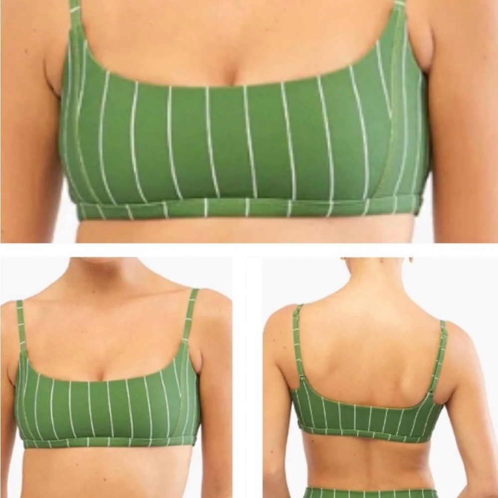 WeWoreWhat Cami Pinstripe Bra Top